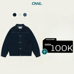 Áo khoác jean Owlbrand Crop